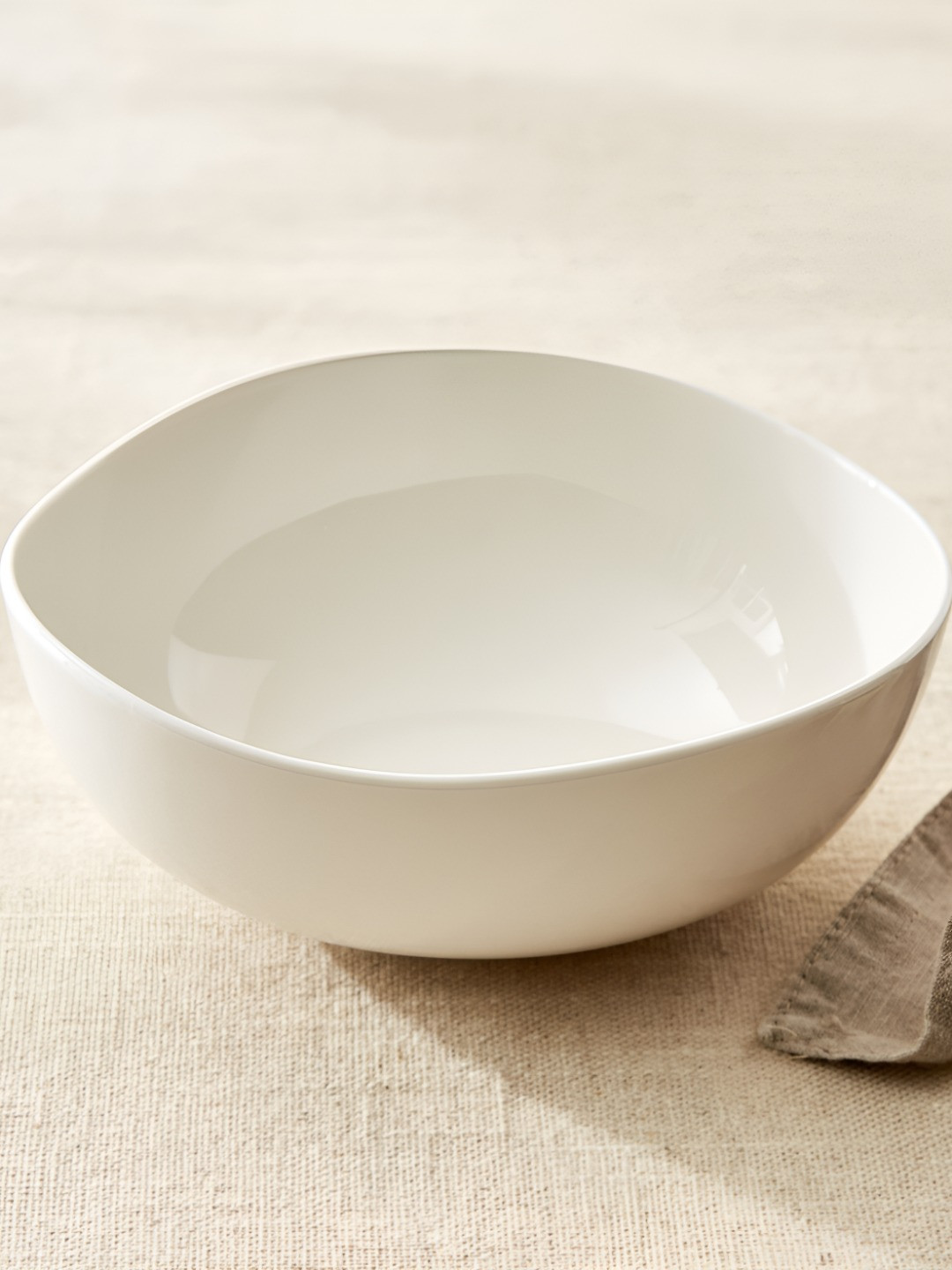 Home Centre Marshmallow Pebble White Easy to Clean Serving Bowl 520ml