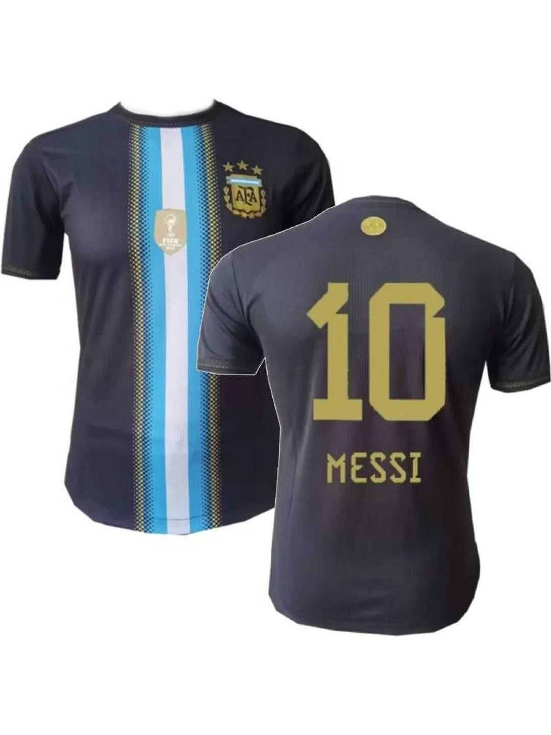dostitch Kids Football Jersey Typography Printed T-shirt