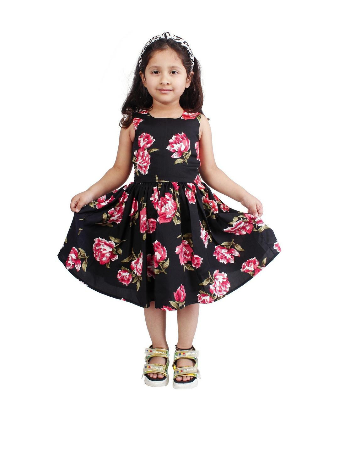 Alisha Moda Girls Black Dresses