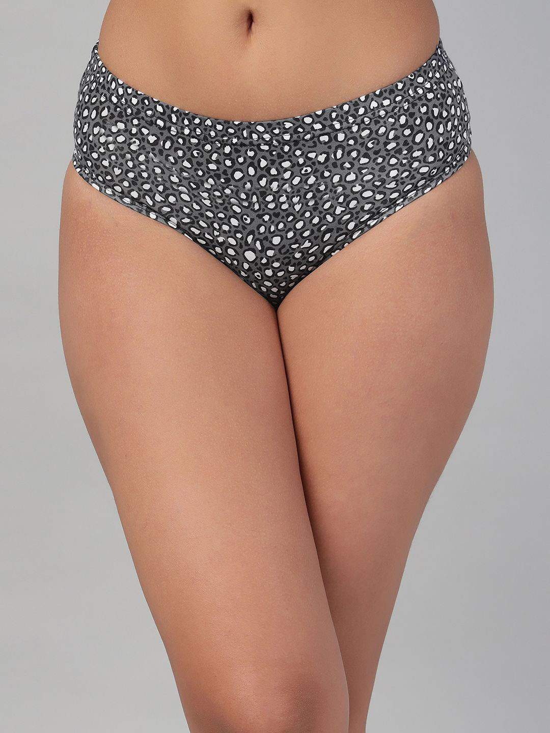 Clovia Animal Printed Pure Cotton Inner Elastic Hipster Brief