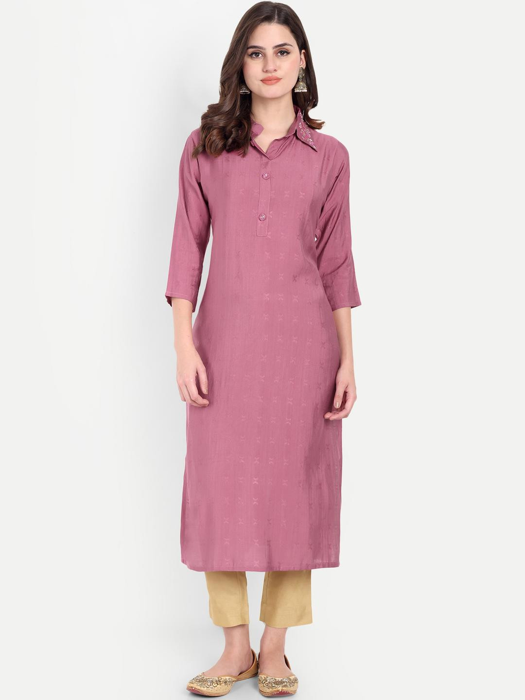 4u Fashion Women Collared Kurta