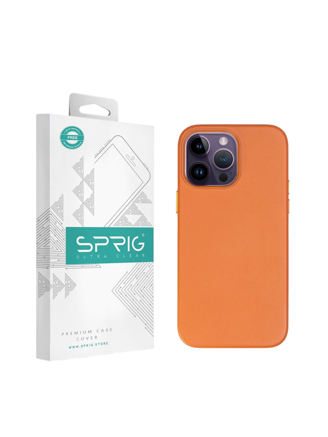 SPRIG iPhone 14 Pro PU Leather Magsafe Back Cover