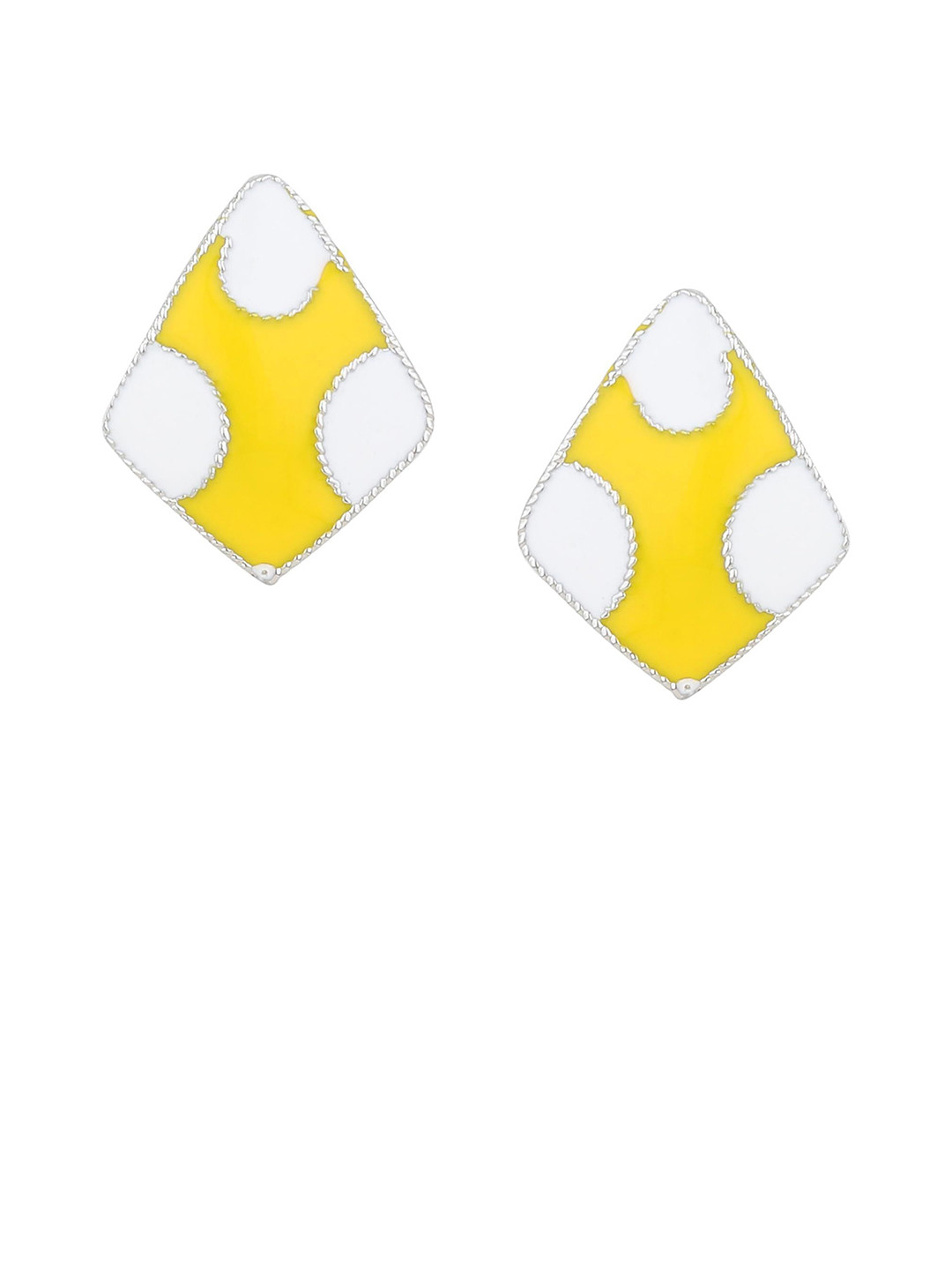 FirstBlush Diamond Shaped Clip-On Earrings