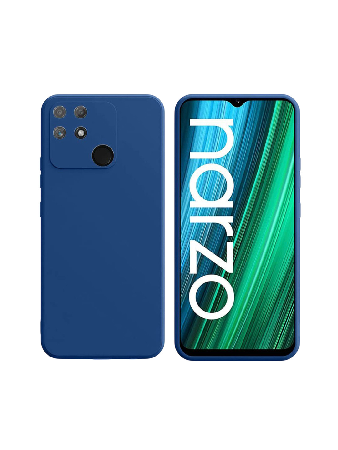 LIRAMARK Silicone Realme Narzo 50A Back Case