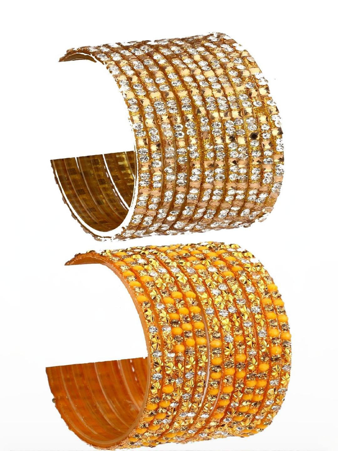 SOMIL Women Traditional Gold Bangles Set
