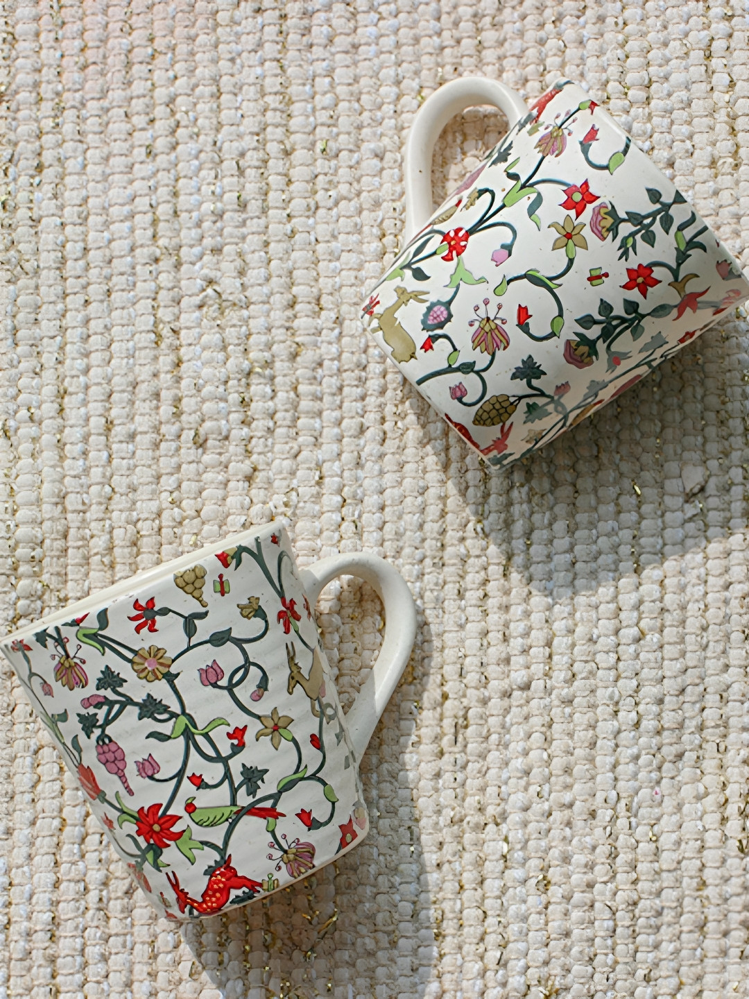 Posh Pitara Multicoloured Ceramic Core Set of Cups and Mugs