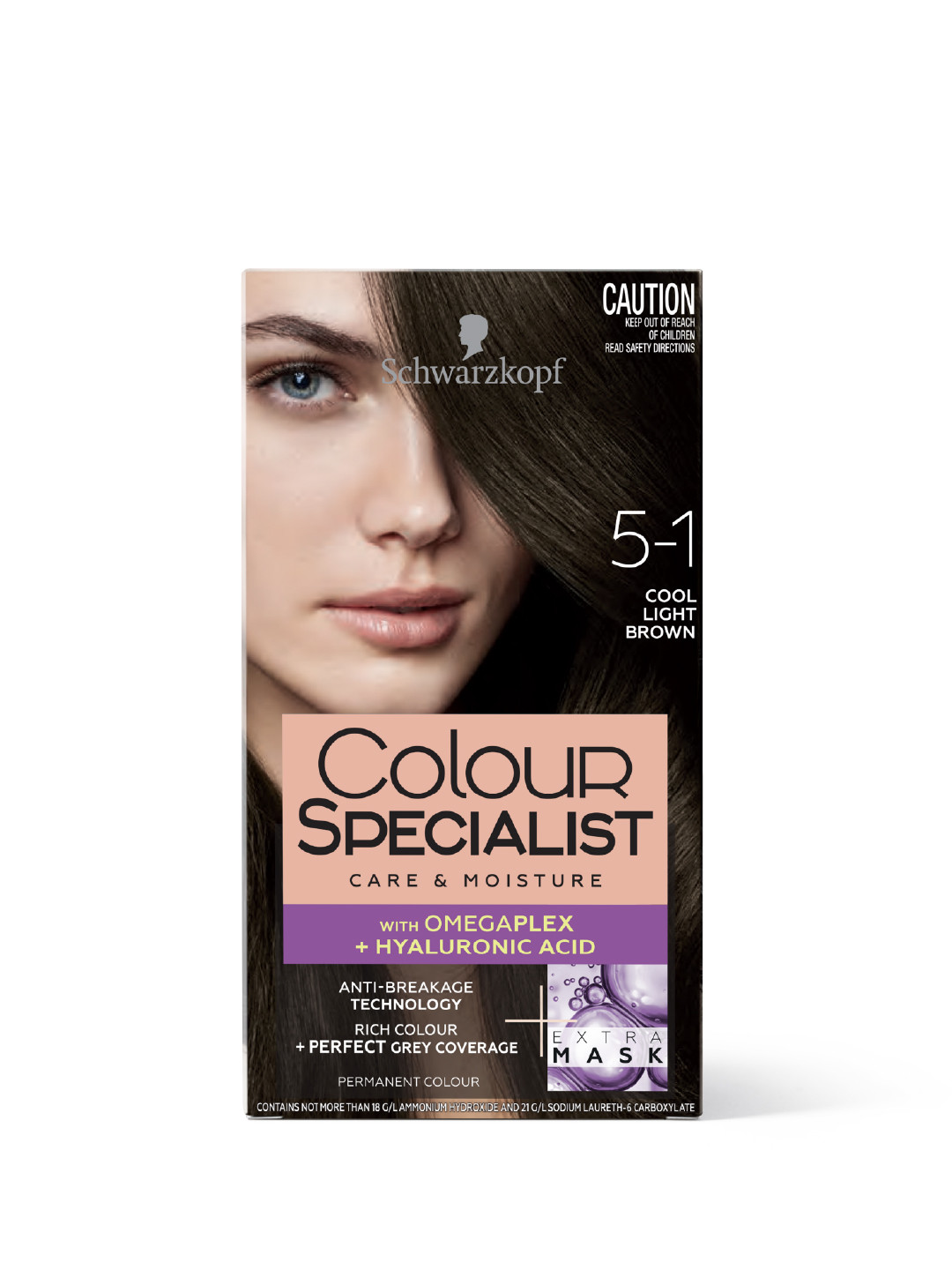 Schwarzkopf Colour Specialist Permanent Hair Colour 165ml - Cool Light Brown