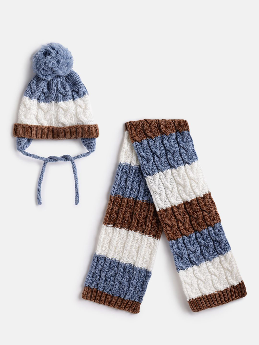 Chicco Boys Boys Self Design Cap with scarf