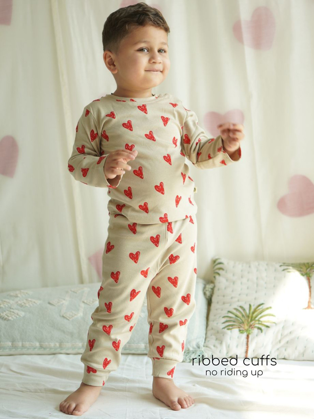 cocoon care Kids Bamboo Cotton Long Sleeve Co Ord Set For Babies