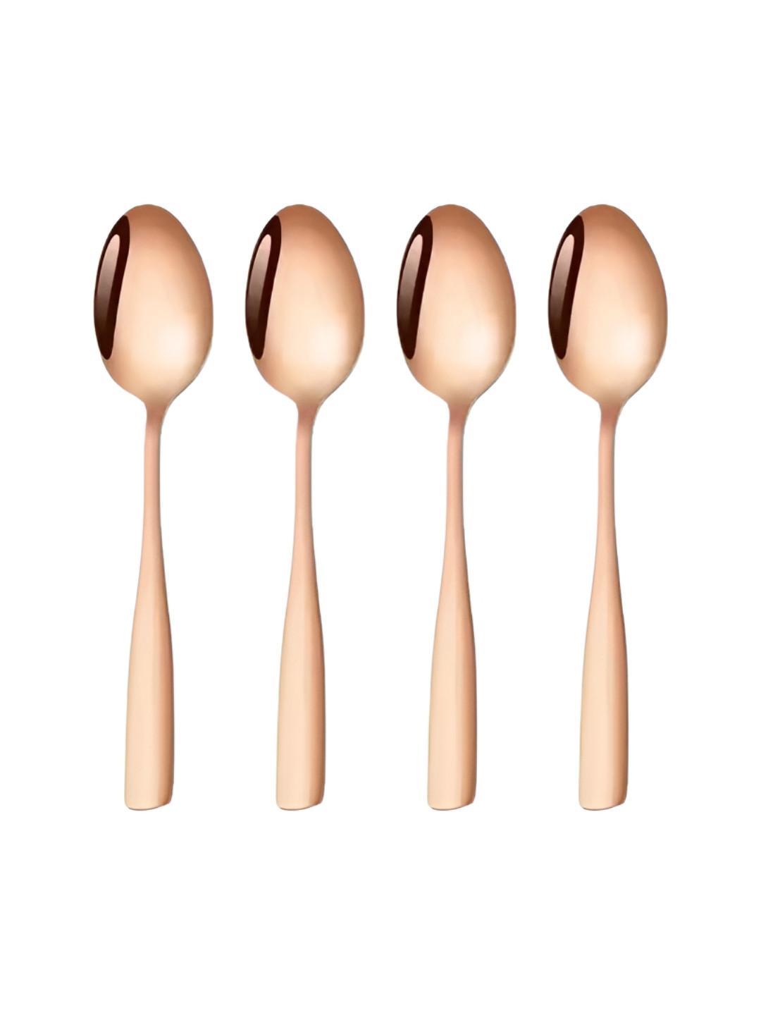 Myntra Elegant Homes Rose-Gold Toned 4 Pieces Stainless Steel Dessert Spoon