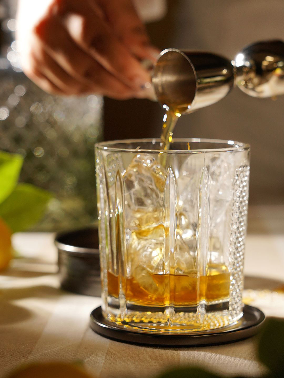 Pure Home and Living Transparent Whiskey Glass 320 ML
