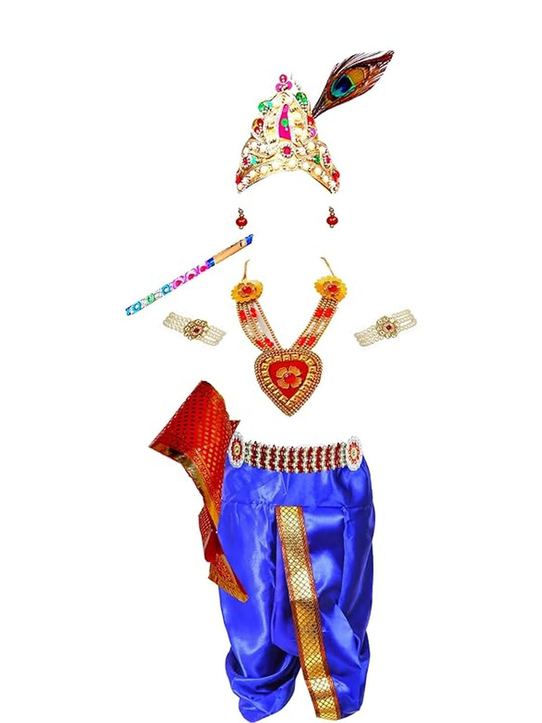 SHRI VALLABH Boys Top with Dhoti Pants