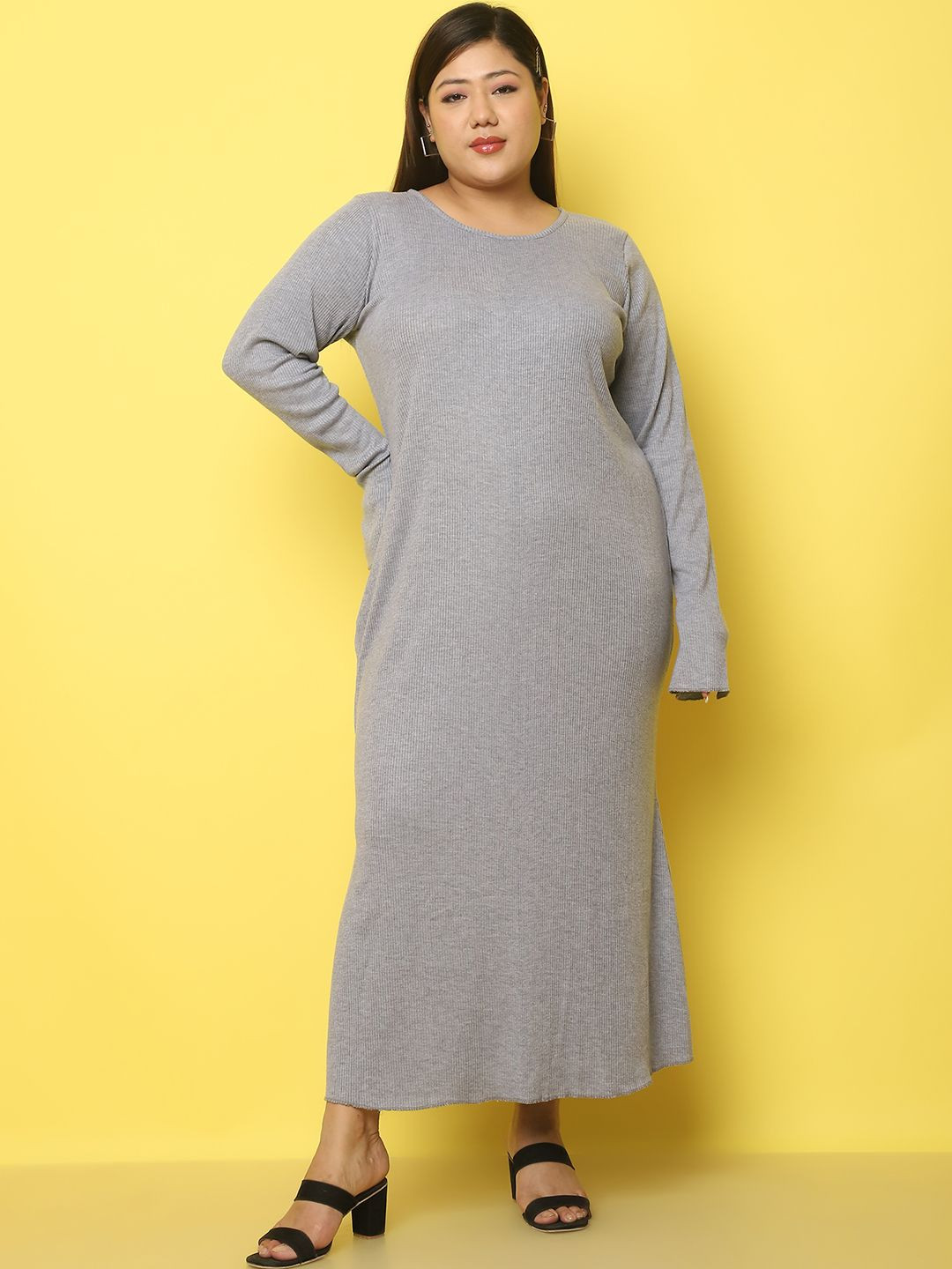 theRebelinme Women A-Line Plus Size Cotton Maxi Dress