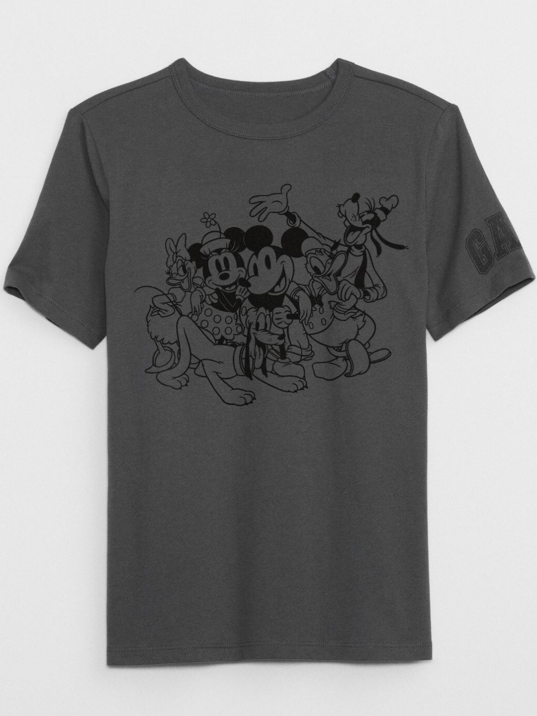 GAP Boys Mickey & Friends Graphic Printed Crew Neck Pure Cotton Relaxed Fit T-shirt