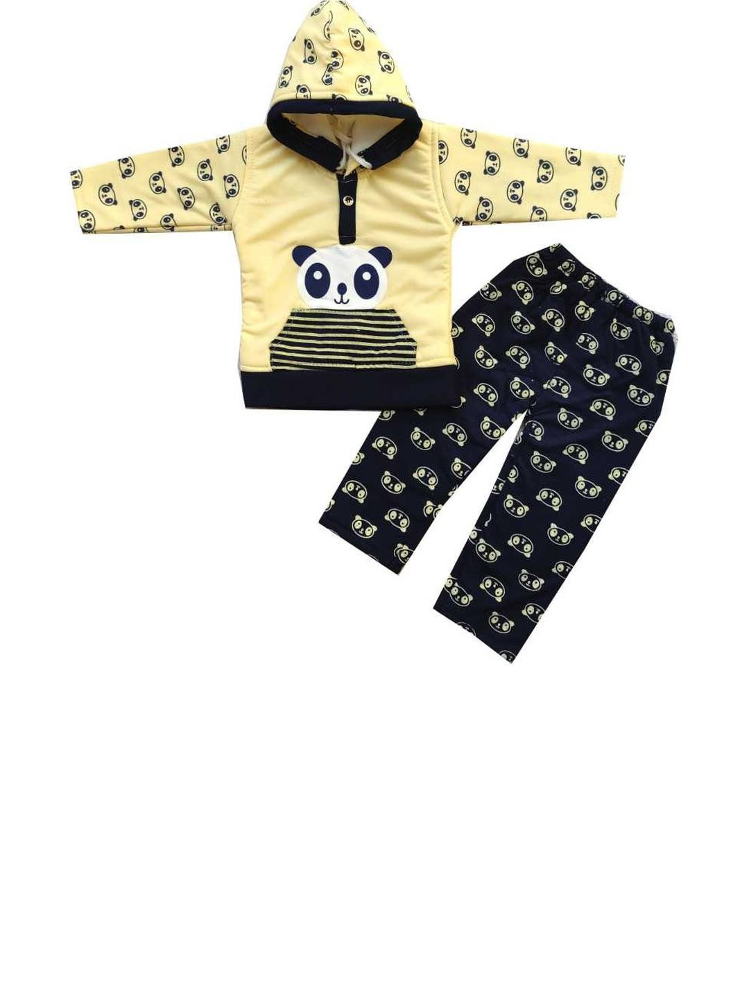 Fly Step Unisex Kids Printed Hoodie & Trouser Set