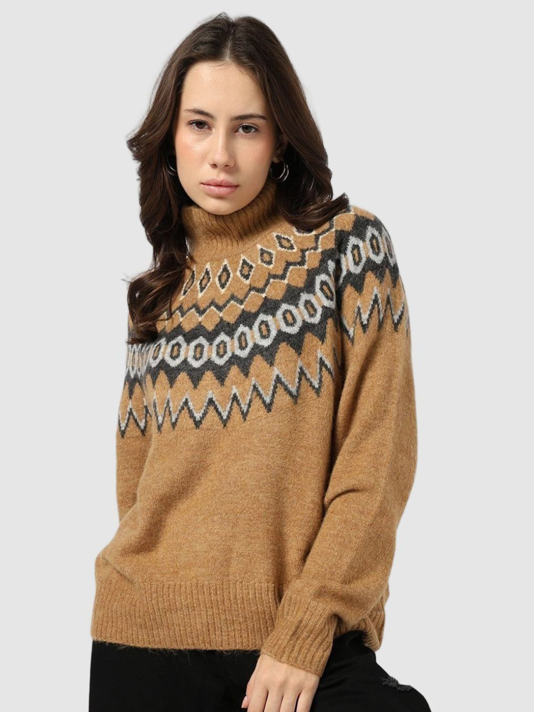 GAP Geometric Printed Mock-Neck Sweaters