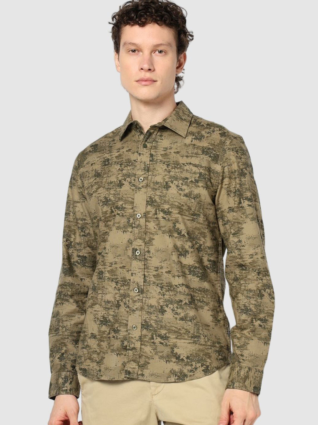 GAP Abstract All Over Printed Oxford Pure Cotton Shirt