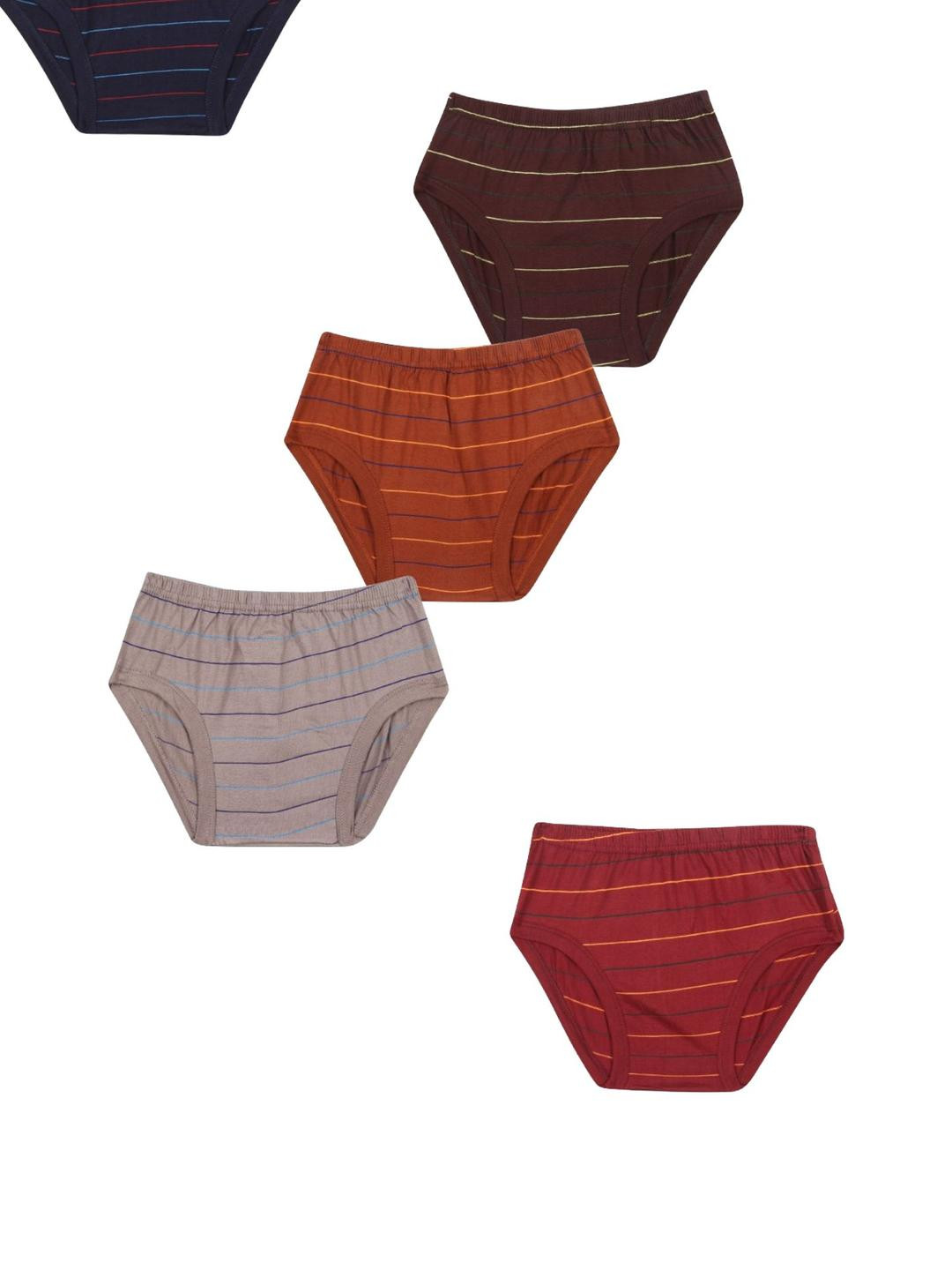 VIRUKSHAM Kids Girls Briefs - Pack Of 5