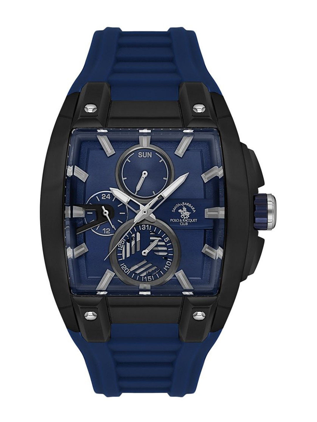 SANTA BARBARA POLO & RACQUET CLUB Men Square Dial & Straps Analogue Watch SB.7.10002-5