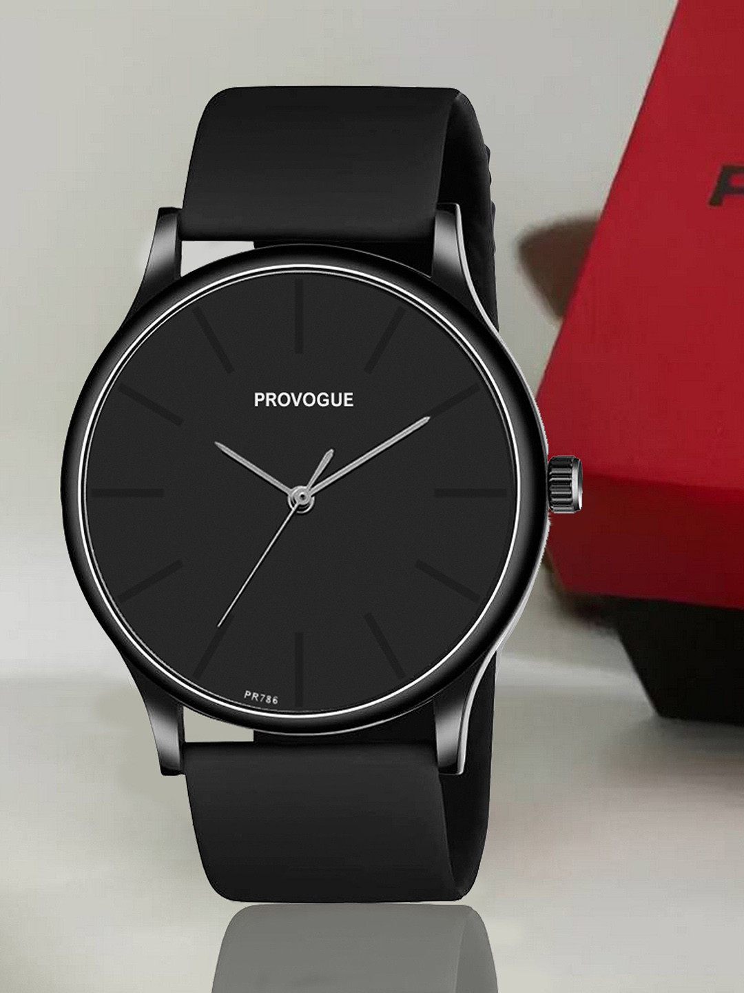 Provogue Men Printed Dial & Straps Analogue Watch PV-102-FULL BLK