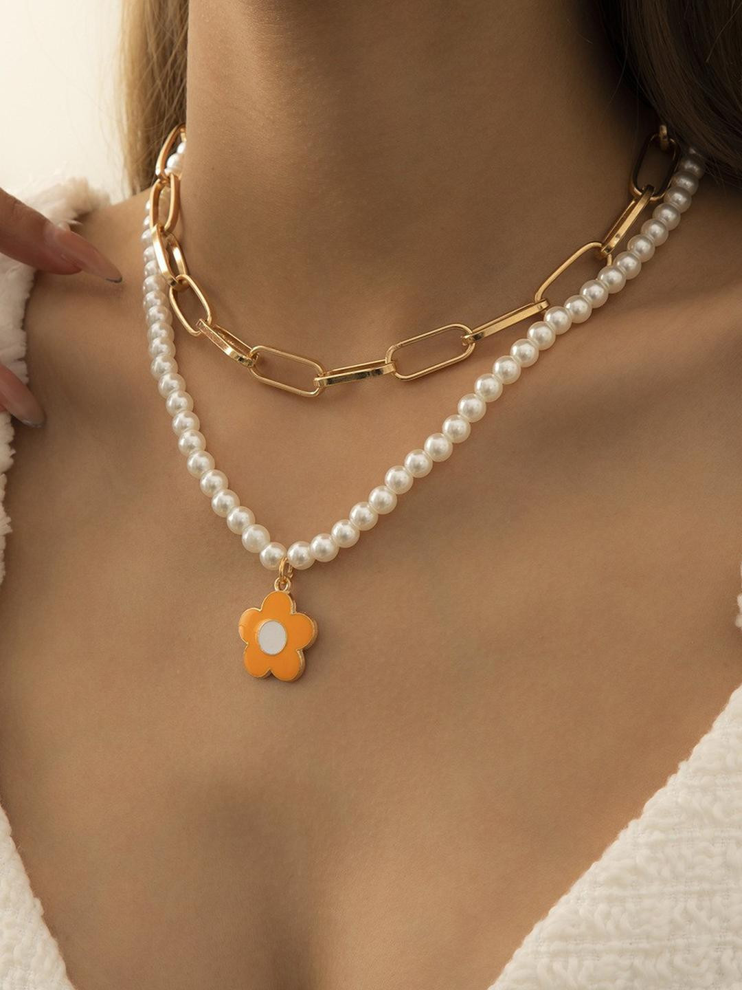 Arzonai Multi Metal Necklace