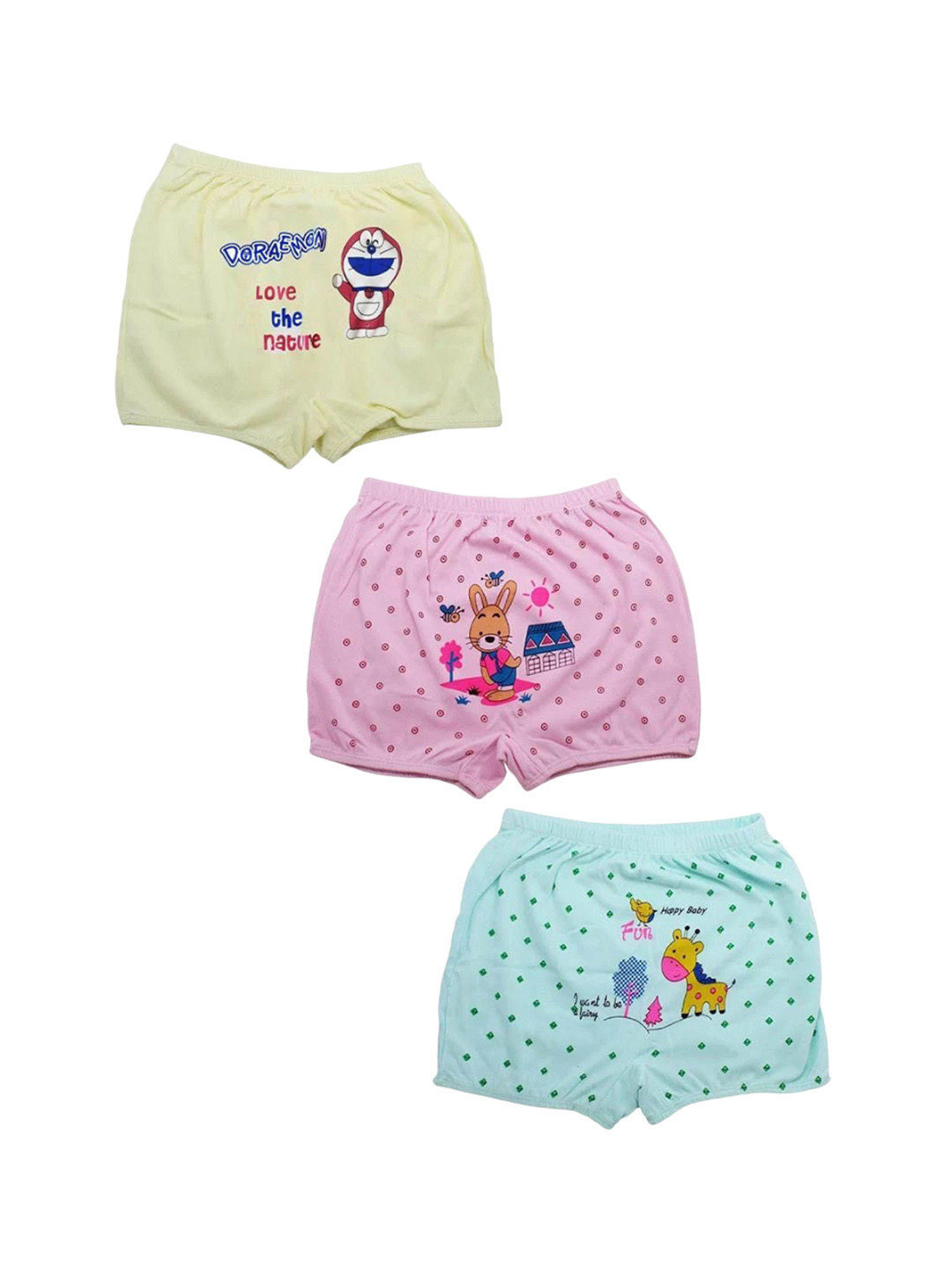 NEW TRINATH HOSIERY Infant Boys Pack Of 3 Printed Cotton Boy Short Briefs KD-01