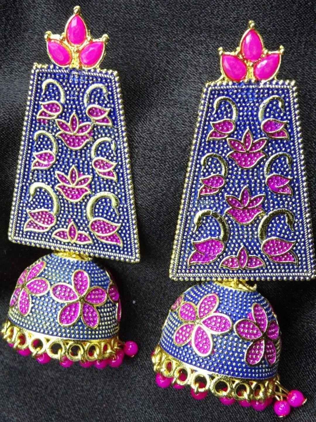 JHOOMAR BAZAAR Gold-Plated Alloy Earrings