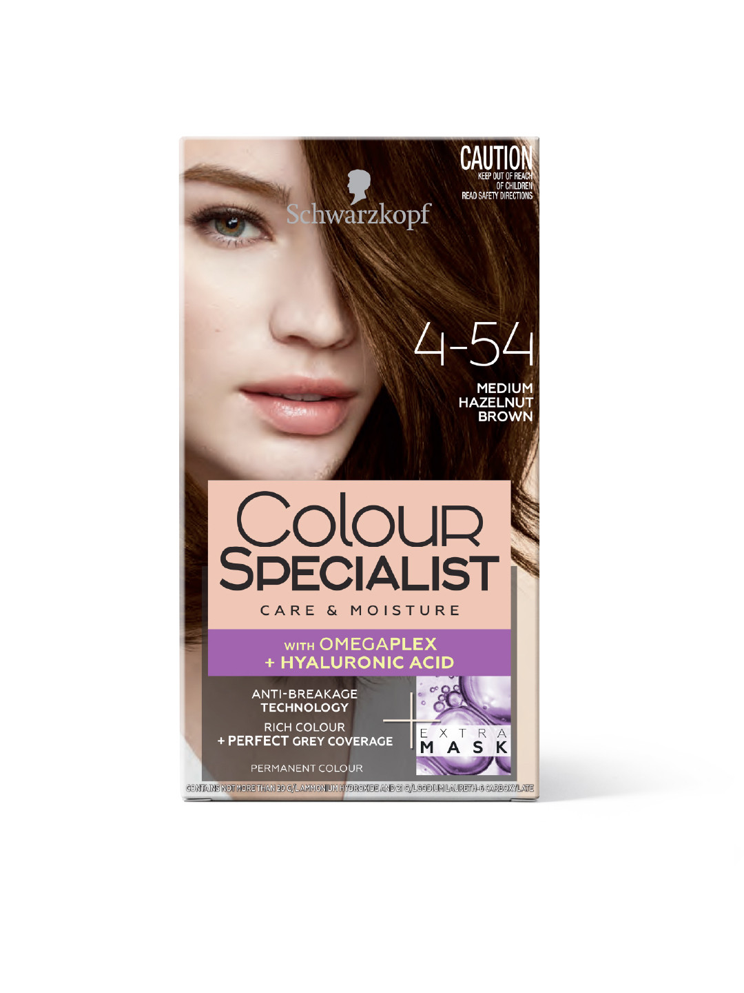 Schwarzkopf Colour Specialist Permanent Hair Colour - Medium Hazelnut Brown 4.54