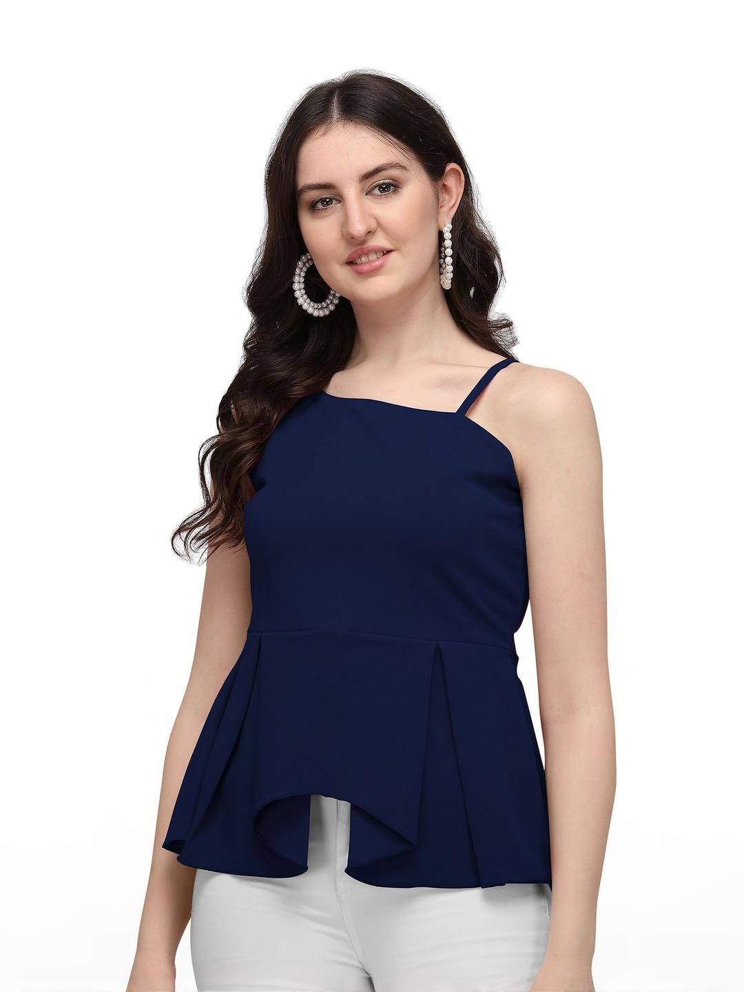 GADHESARIYA Off-Shoulder Boxy Top