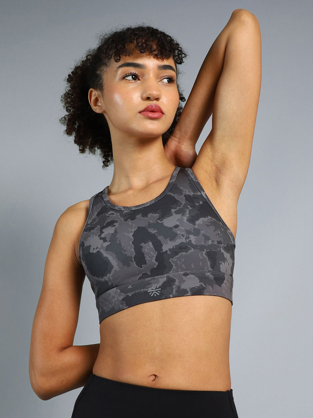 CULT Women Printed Racerback High Impact Bra