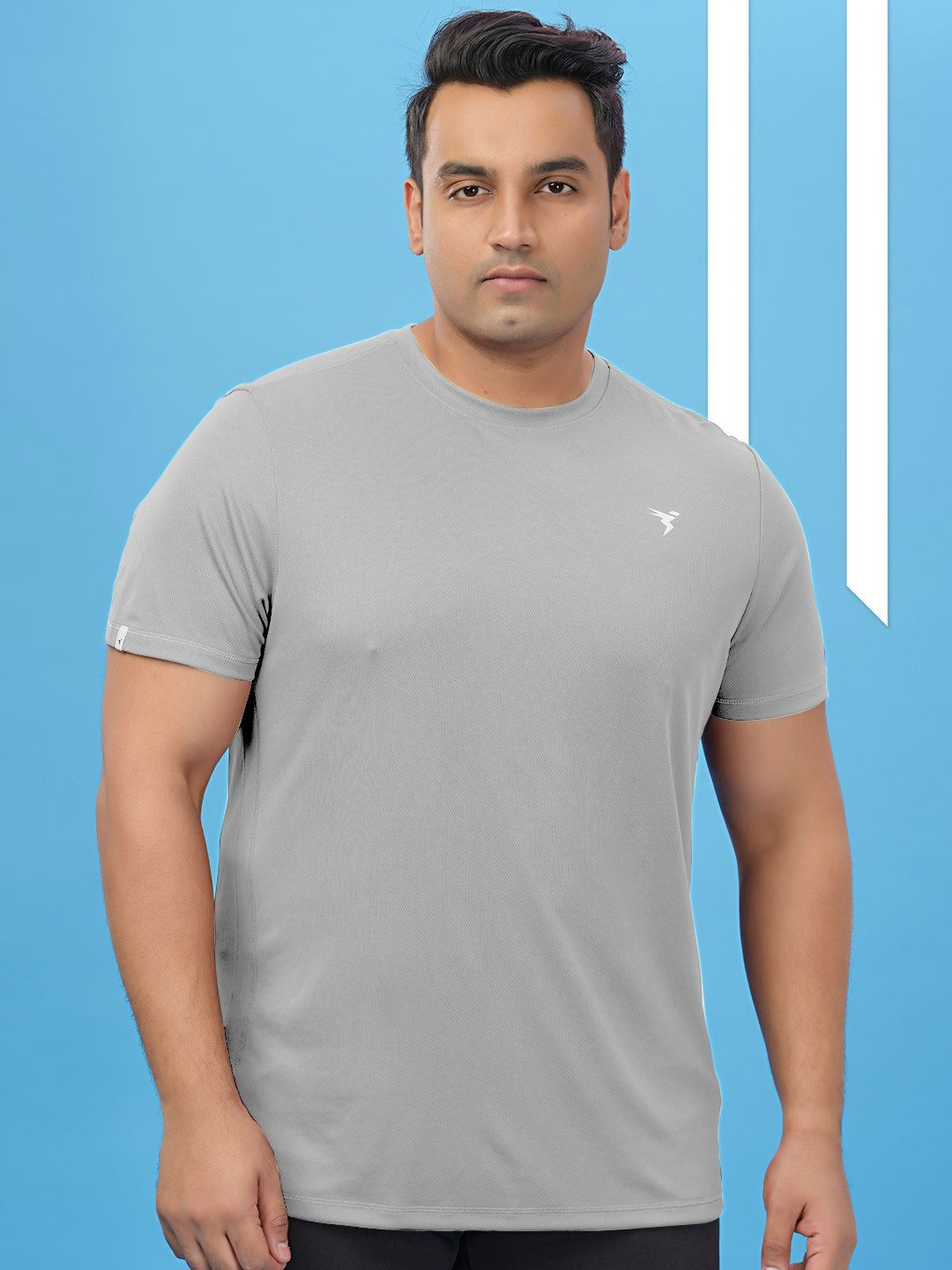 Technosport Men SoPlus Size lid Antimicrobial Slim Fit T-shirt