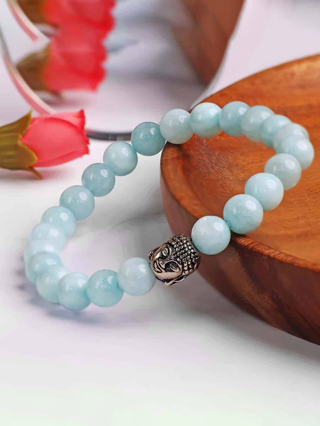 Tejvij And Sons Unisex Crystals Elasticated Bracelet