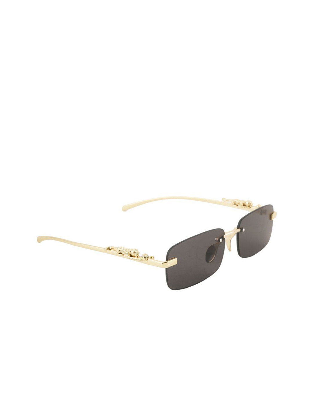 BAYBERRY Men Rectangle Sunglasses With UV Protected Lens DGN 1108 Black