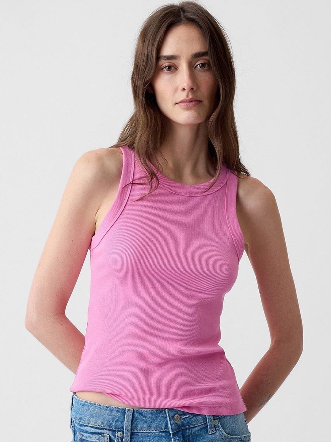 GAP Women Ribbed Tank Top