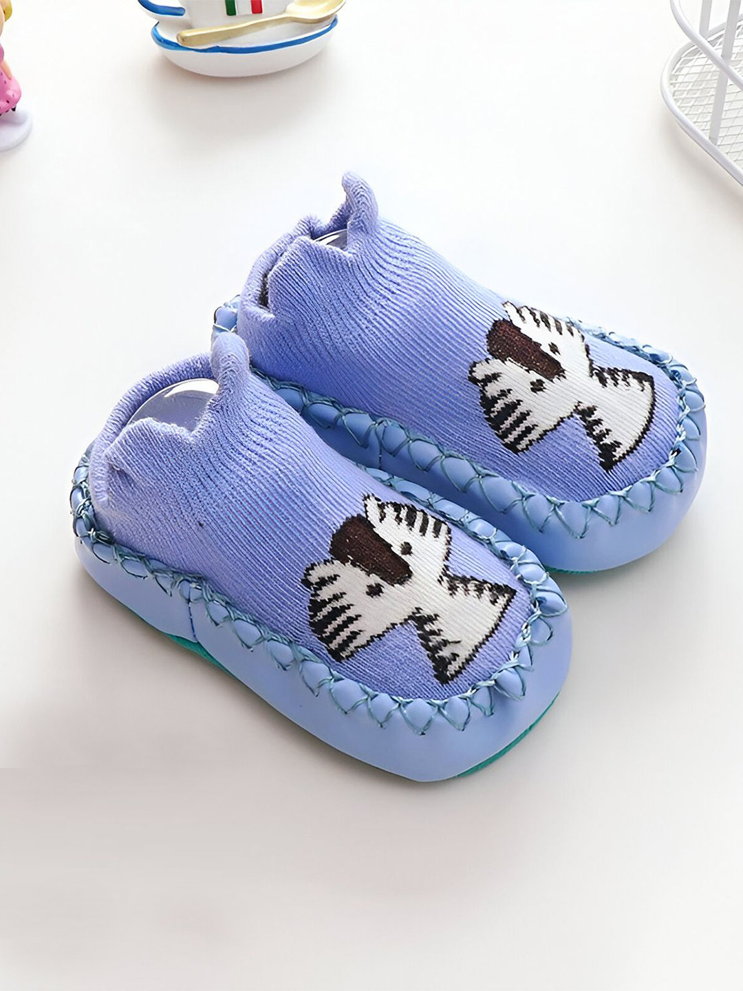 MOMISY Kids Patterned Cotton Ankle-Length Booties