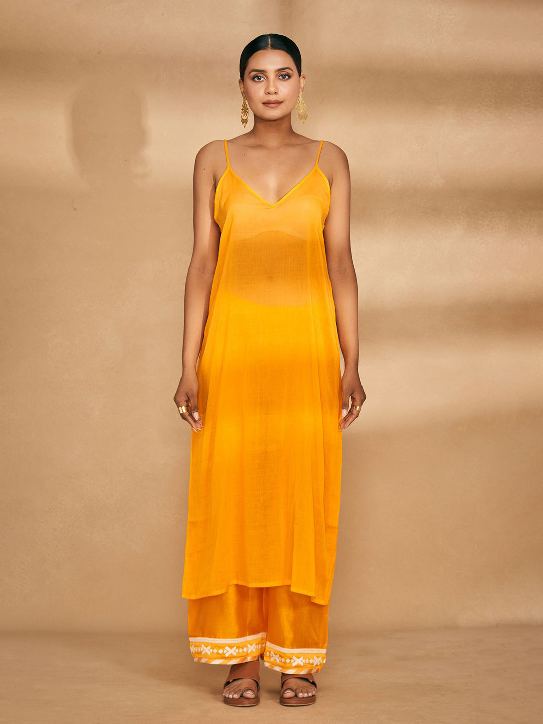 Gulabo by Abu Women Shoulder Strap Cotton Straight Kurta