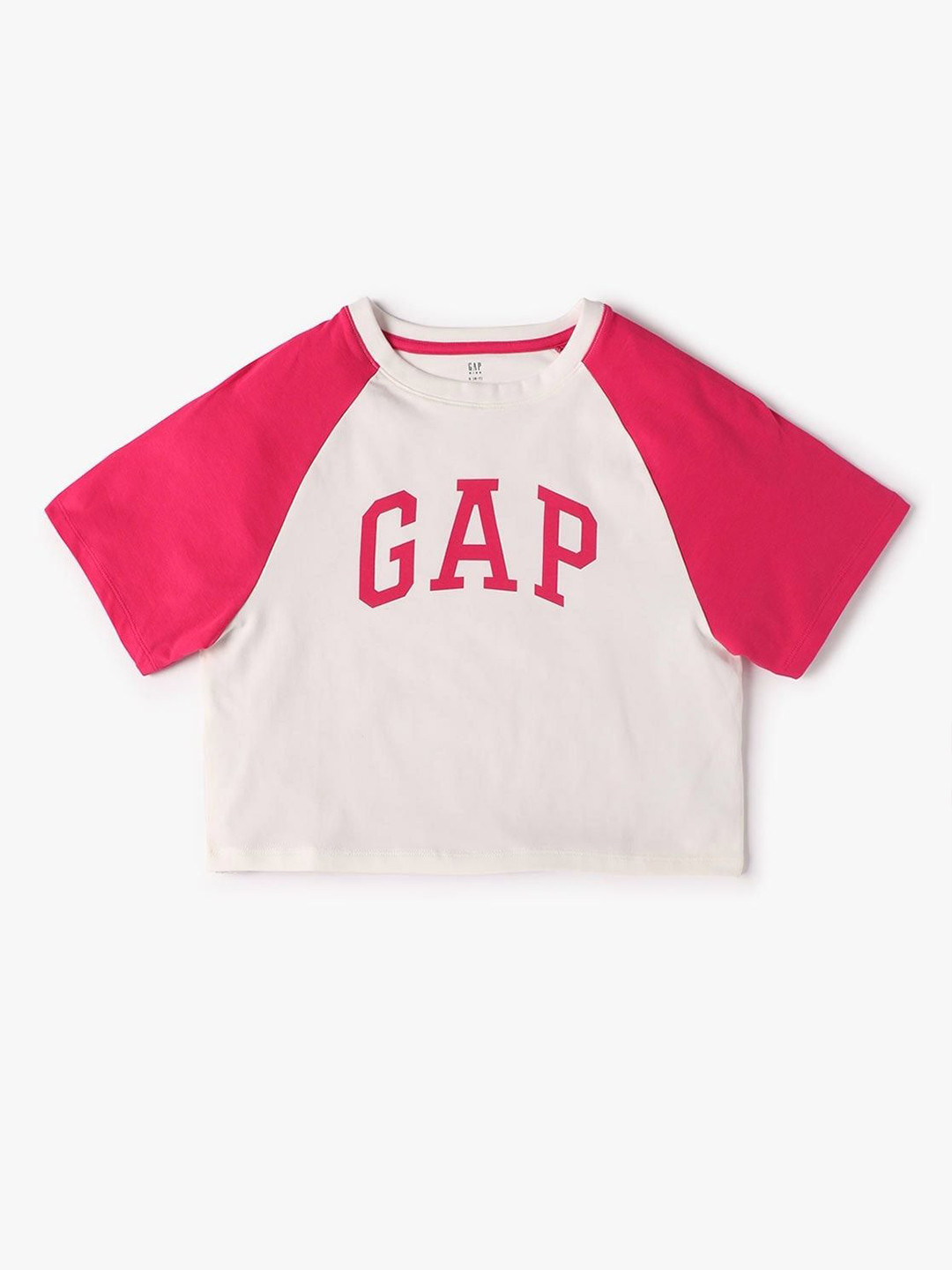 GAP Girls Raglan Sleeves Brand Logo Printed T-Shirt