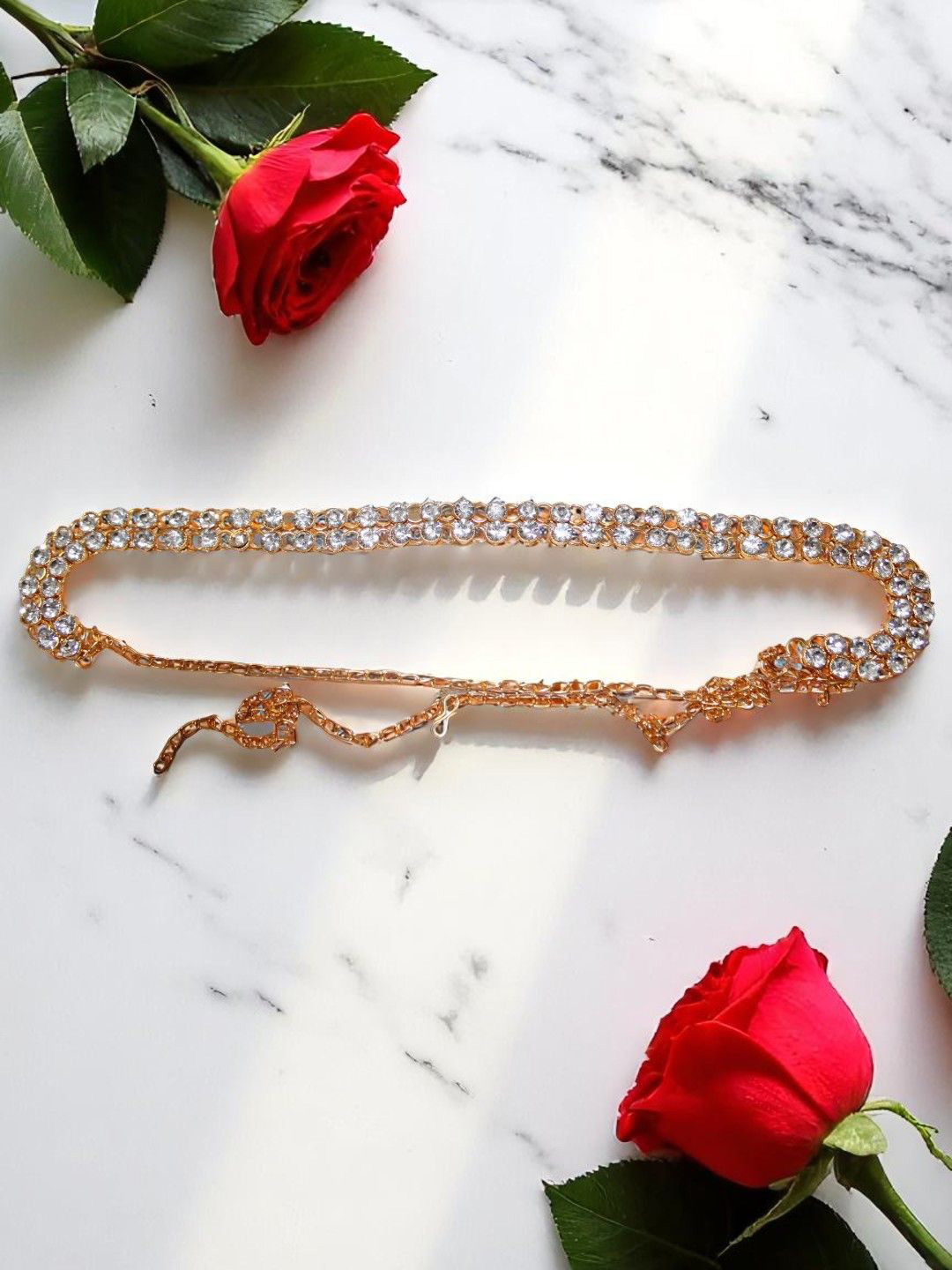 Jolly Faces Kundan Studded Waist Chain