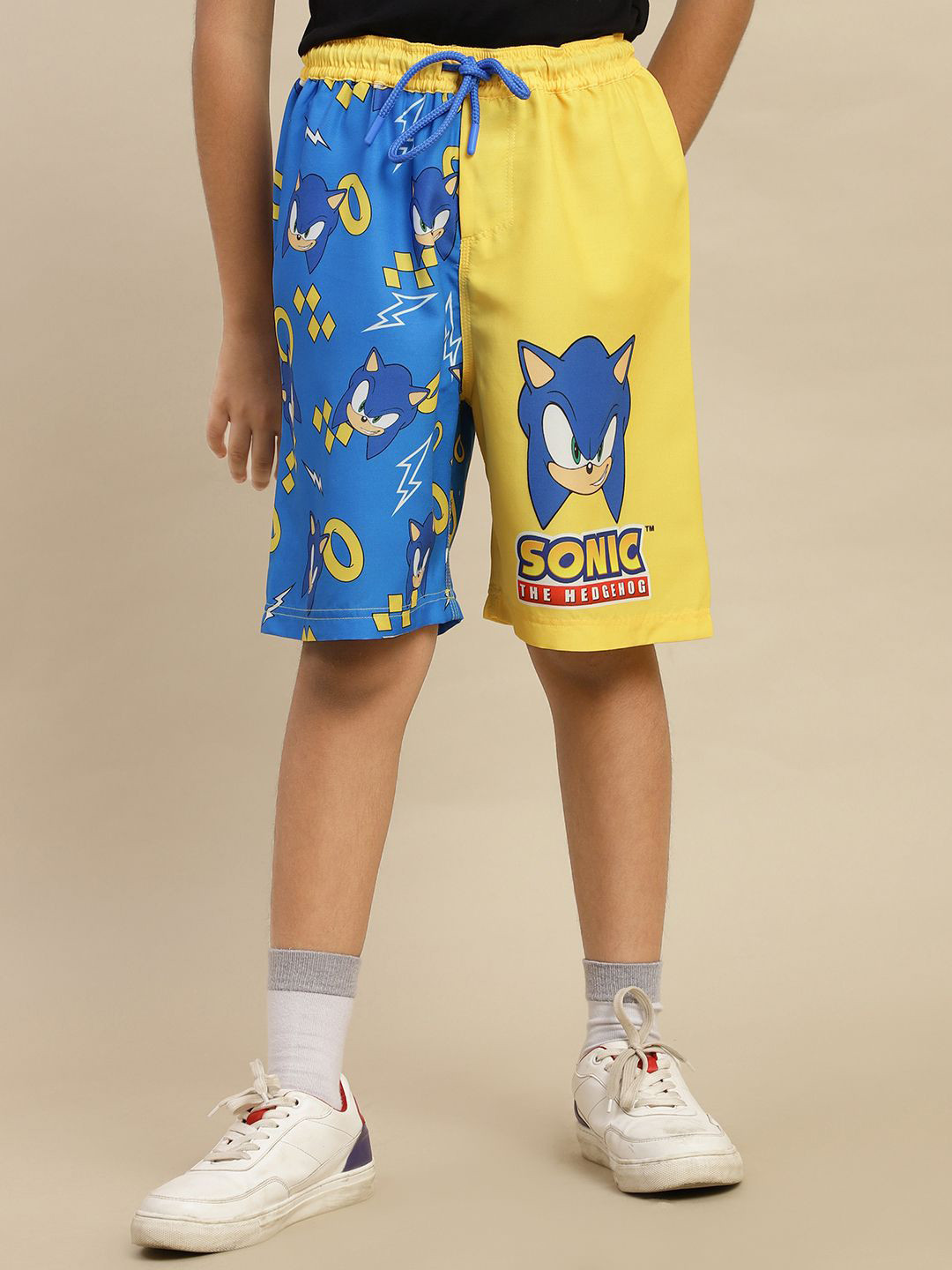 Kids Ville Boys Sonic Modern Printed Swim Board Shorts