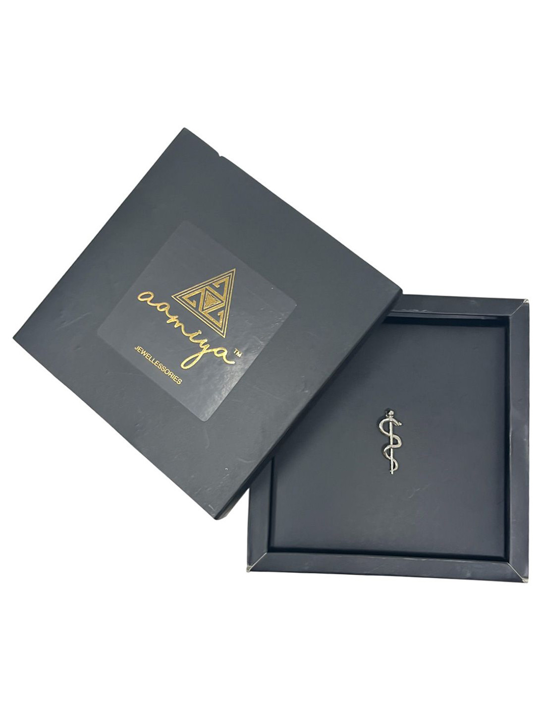 AAMIYA CREATIONS Men WHO Logo Medical Symbol Statement Brooch