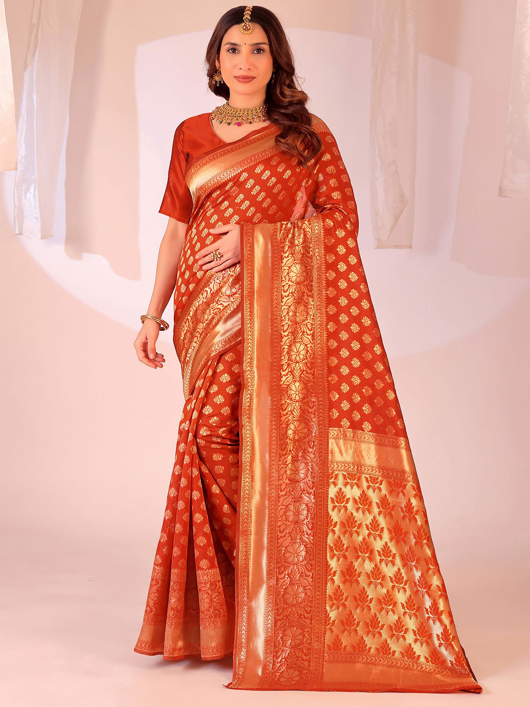 Florence Woven Design Zari Banarasi Saree