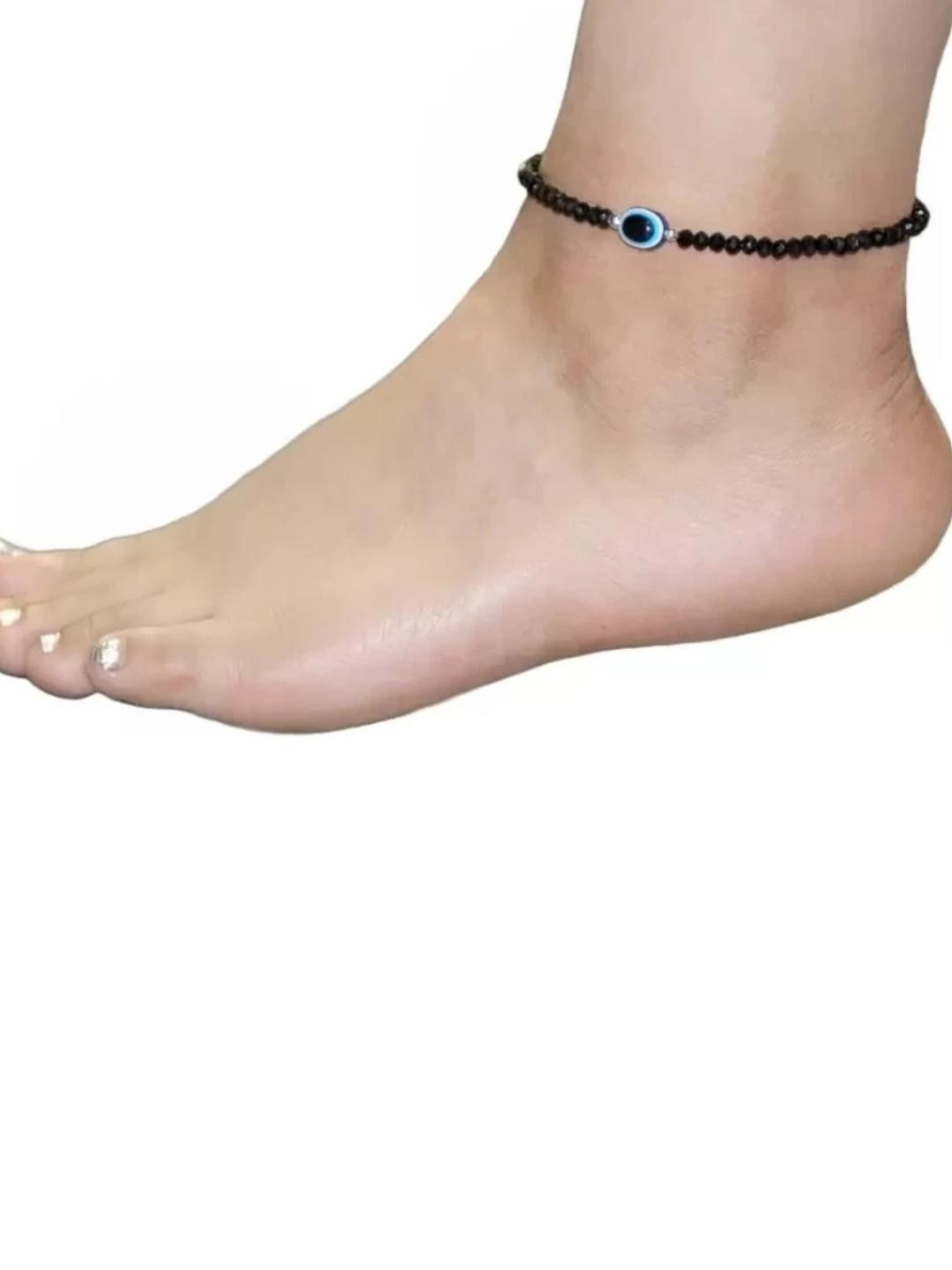 NIKYANKA Evil Eye Stone Anklet