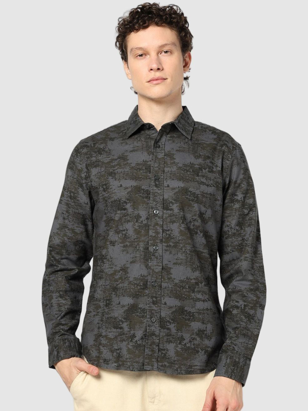 GAP Abstract All Over Printed Oxford Pure Cotton Shirt