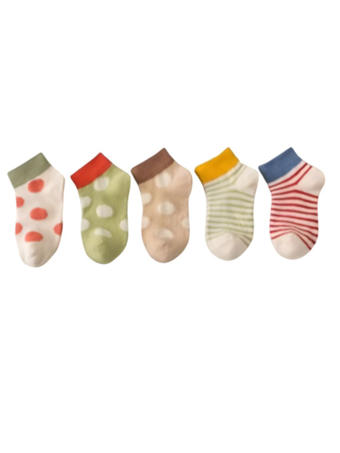 MOMISY Kids Pack Of 5 Printed Anti-Allergenic Ankle-Length Socks