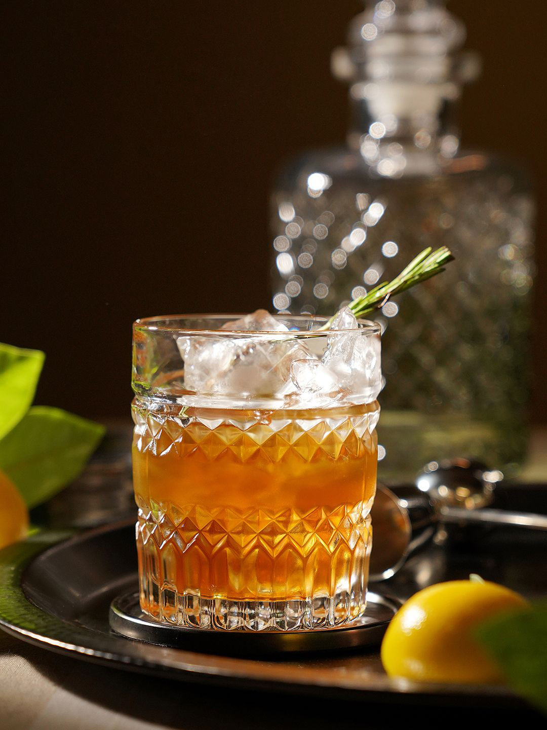 Pure Home and Living Transparent Whiskey Glass 320 ML