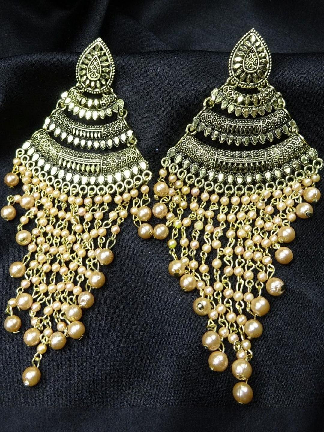 JHOOMAR BAZAAR Gold-Plated Alloy Earrings