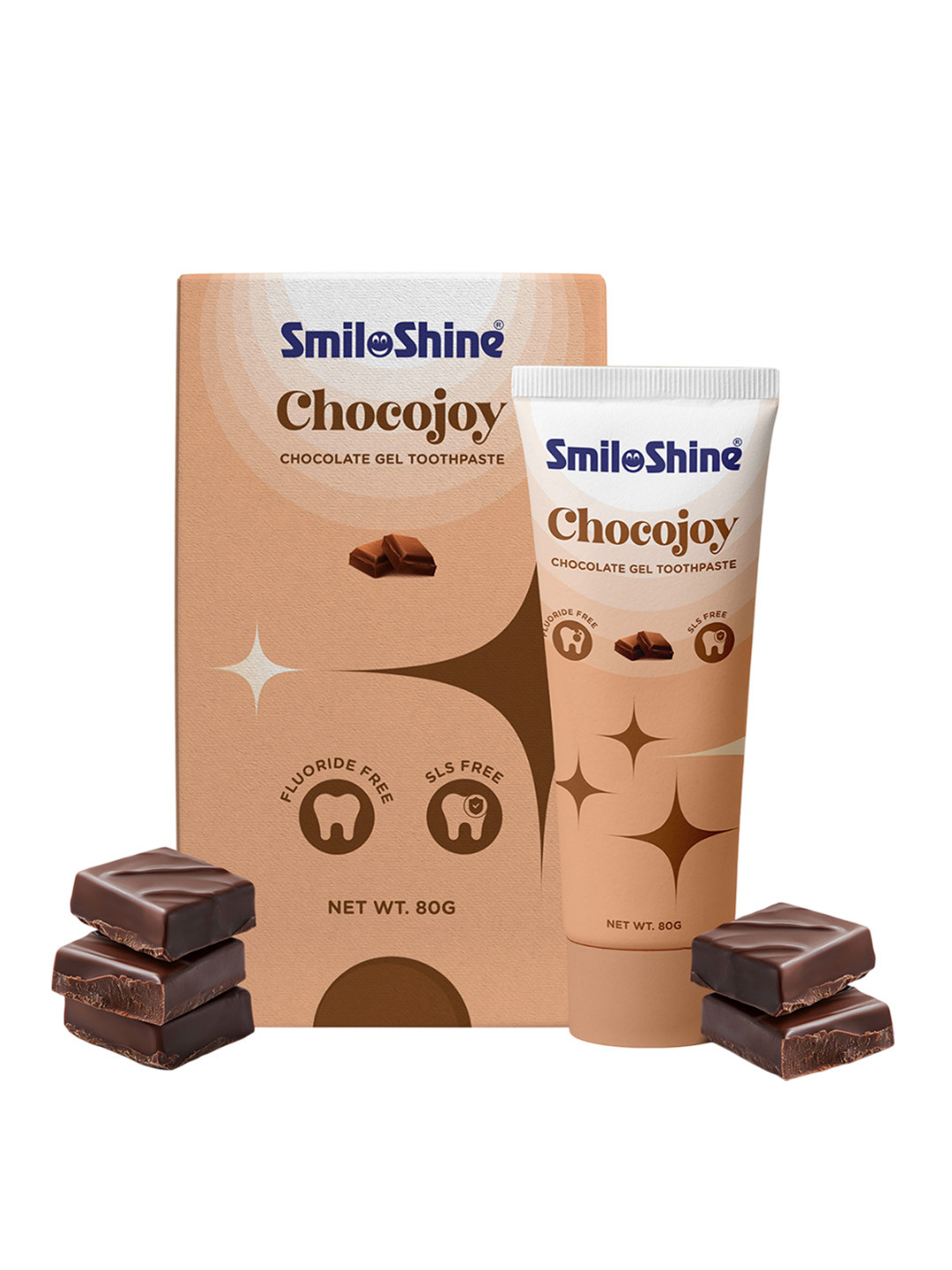 SmiloShine Choco Joy Gel Toothpaste- 80 g- Chocolate