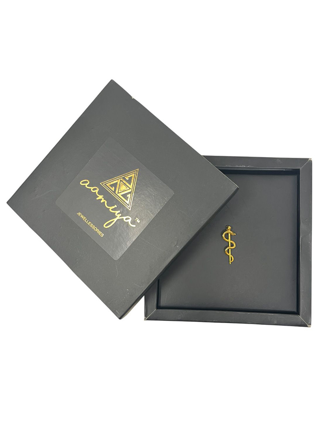 AAMIYA CREATIONS Men WHO Logo Medical Symbol Statement Brooch