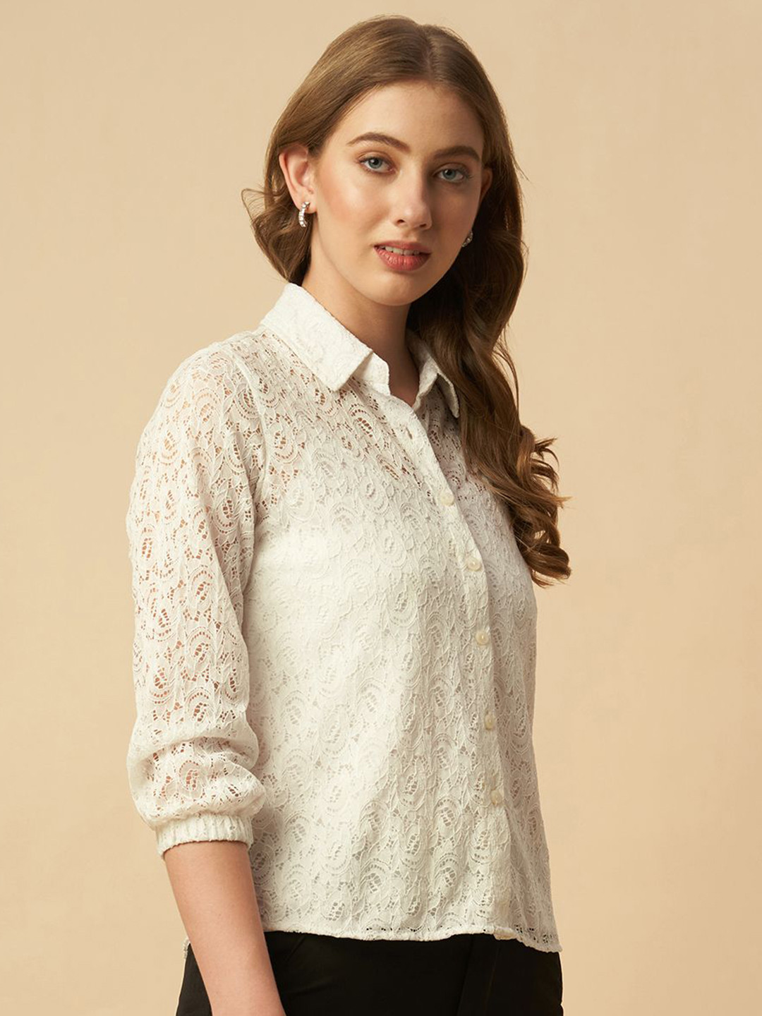 Chemistry Lace Shirt With Camisole