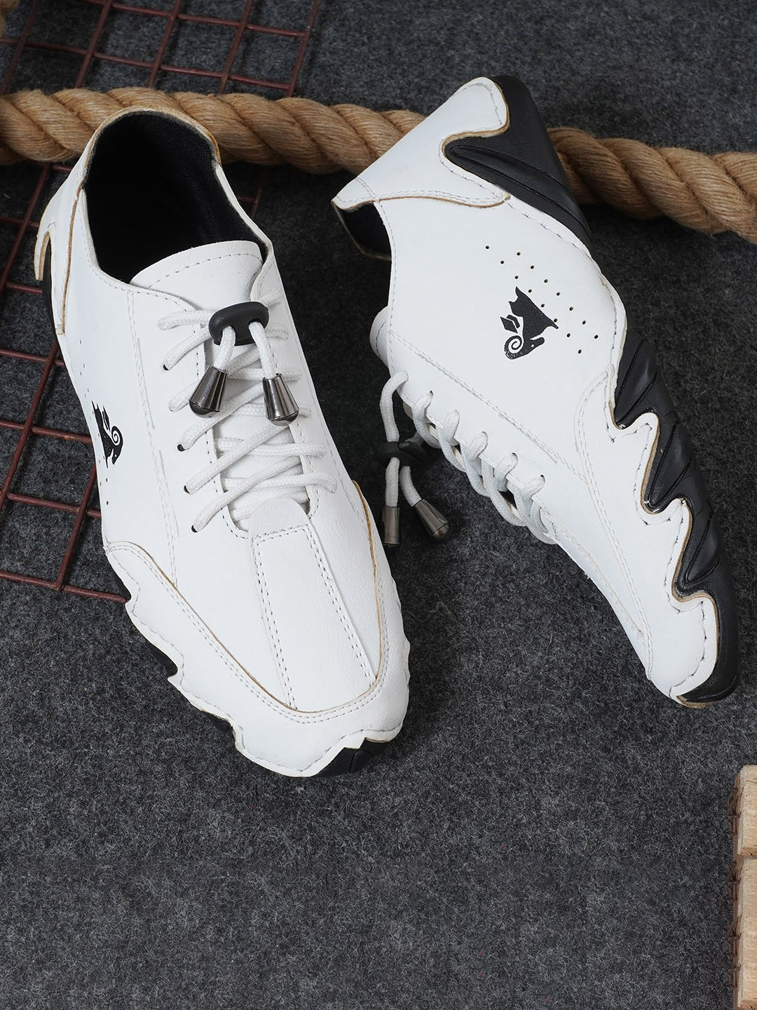 BRAWO Men Lace-Up Lightweight Comfort Trendy Outdoor Stylish Daily Sneakers